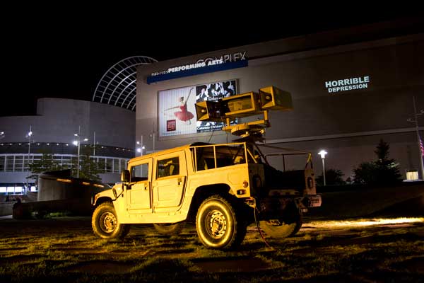 The modified Humvee at DCPA