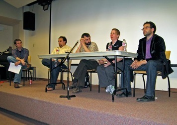 members of the panel onstage